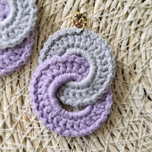 Boucles d'oreilles Bicolores